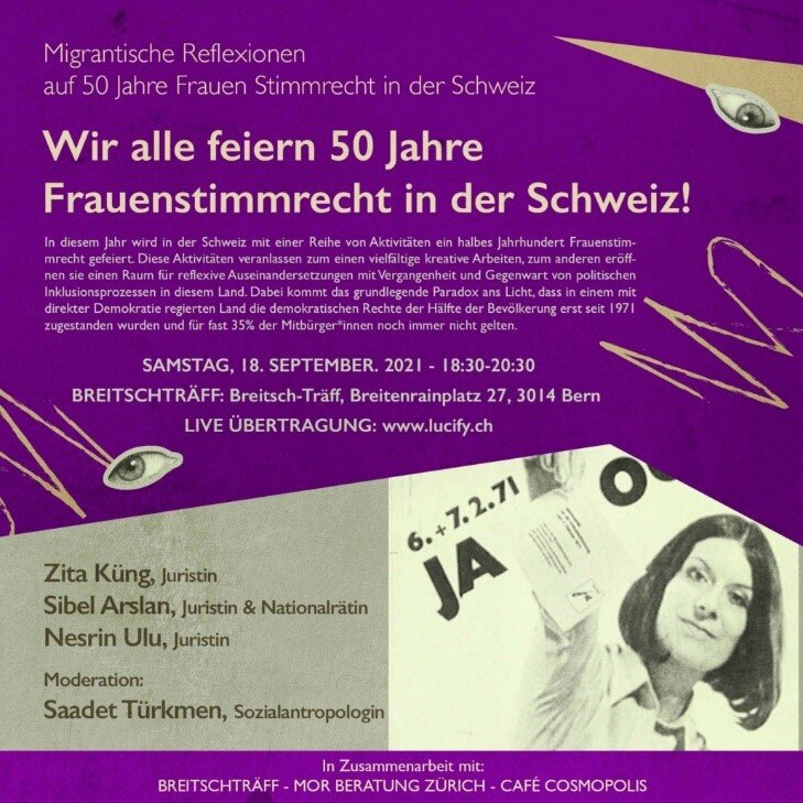 Wir alle feiern 50 Jahre Frauenstimmrecht in der Schweiz