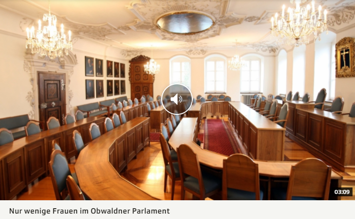 Der Frauenanteil im Obwaldner Parlament ist stark eingebrochen - SRF Regionaljournal