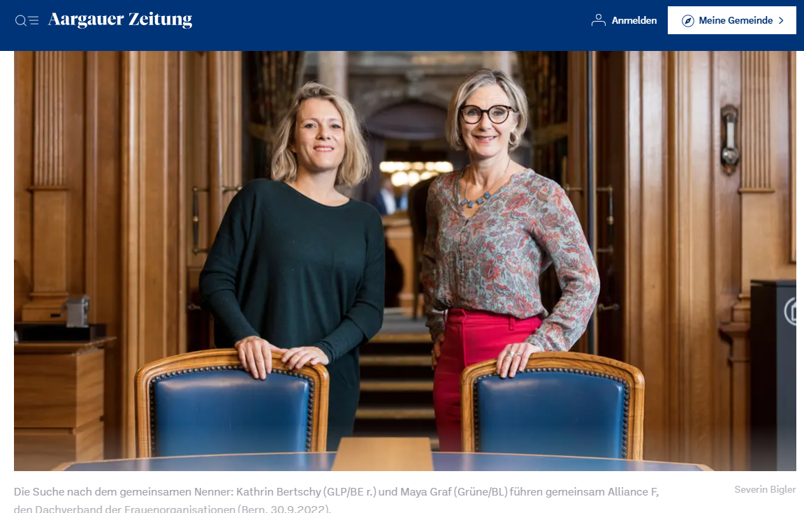 «Wir haben eine andere Rolle, als wütend zu sein» – das grosse Interview zu AHV-Graben, BVG-Reform und Frauenwahl 2023 - Aargauer Zeitung