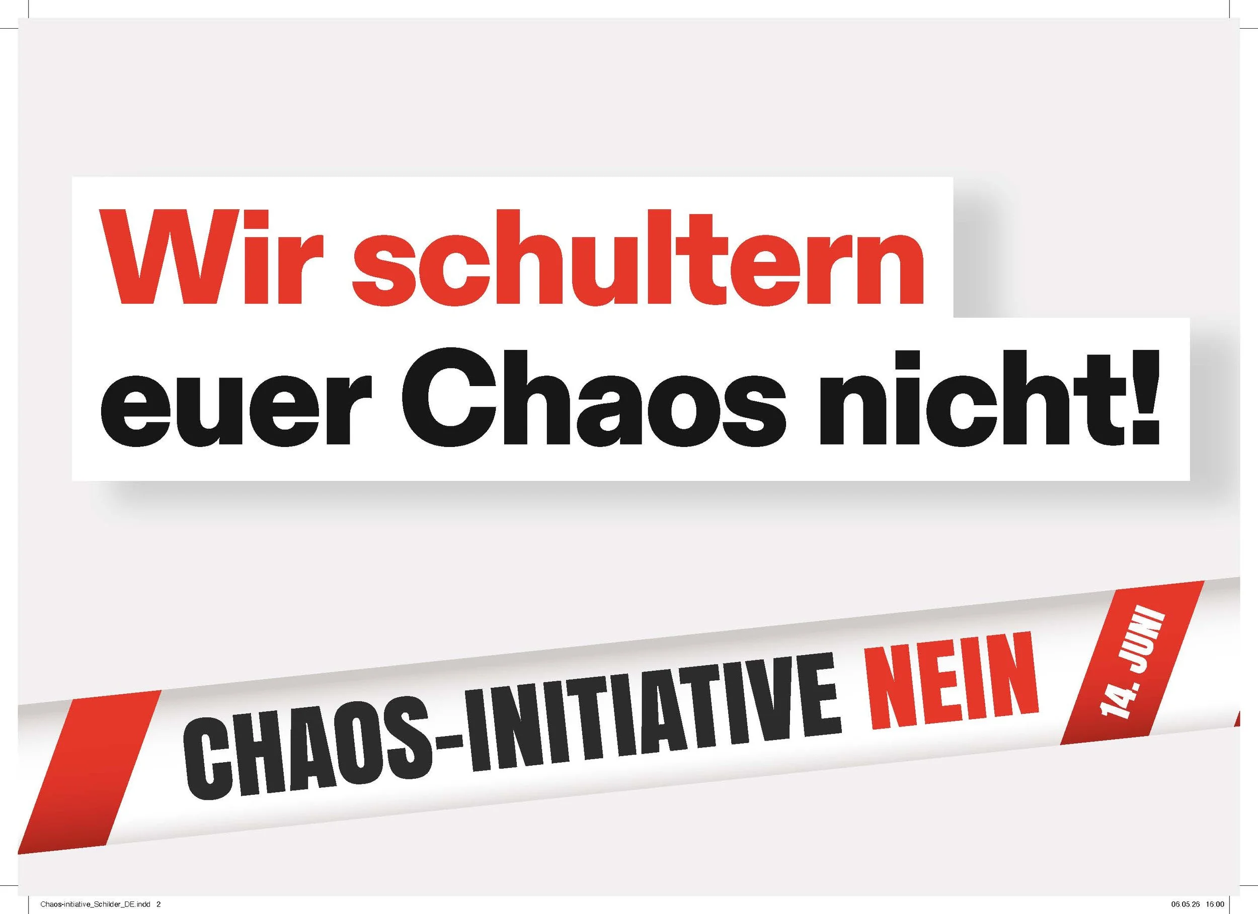 alliance F sagt NEIN zur Chaos-Initiative – denn die Folgen müssten die Frauen tragen