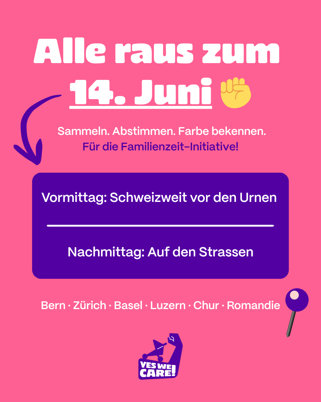 Unterschriftensammeln vor Abstimmungslokalen