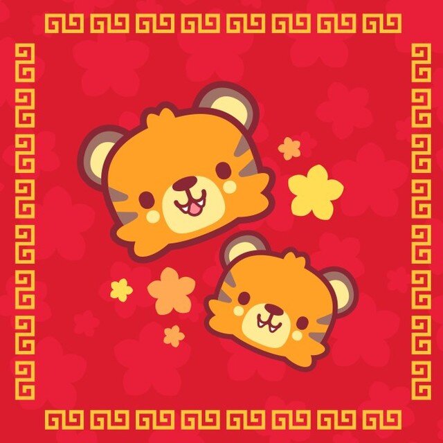 Happy Lunar New Year friends! 

Stripes the tiger is wishing you good health and prosperity in the year ahead 🐯 

Join the celebration in a special event that's starting today! 🎊

#lunarnewyear #yearofthetiger #puzzlegame #indiedev #piffle