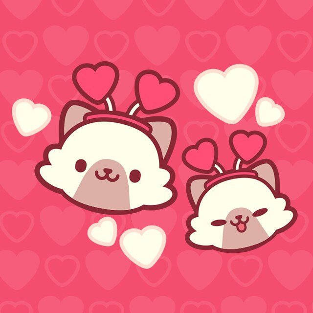 Have a purrfect Valentine's Day! 😻 

#piffle #valentinesday #mobilegame #love