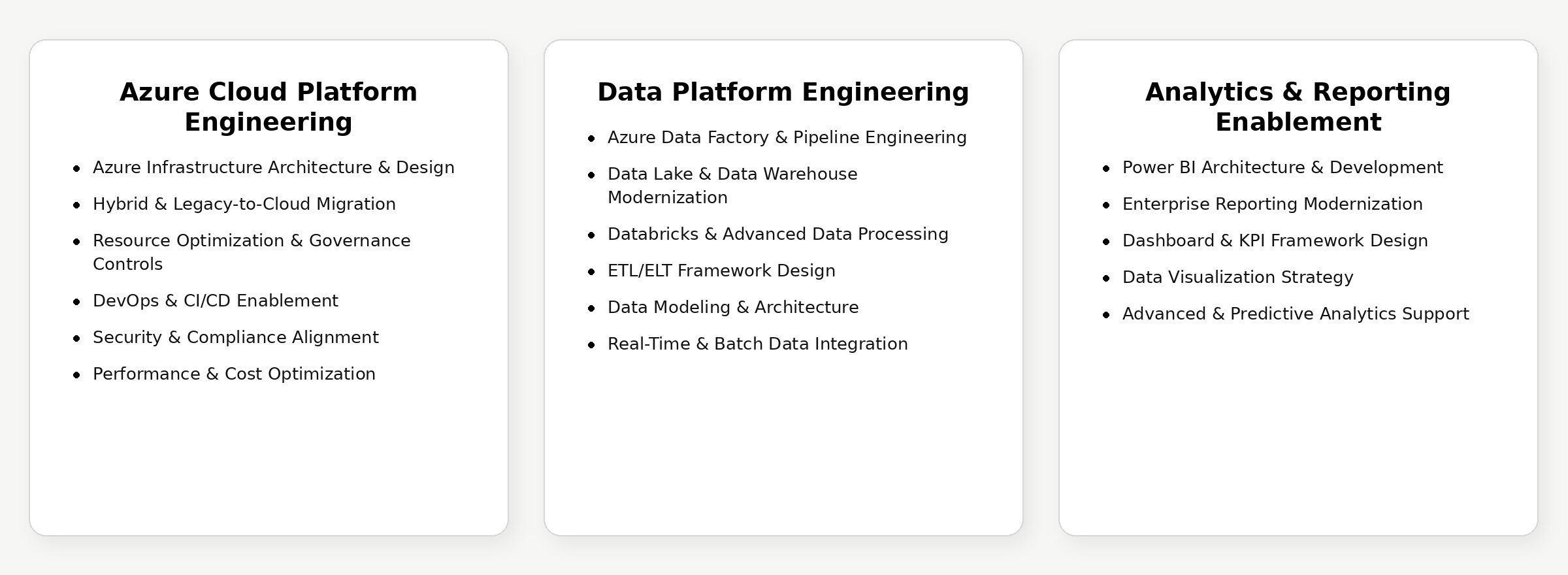 Scalar Solutions Azure cloud platform engineering, data platform engineering, and analytics reporting capabilities