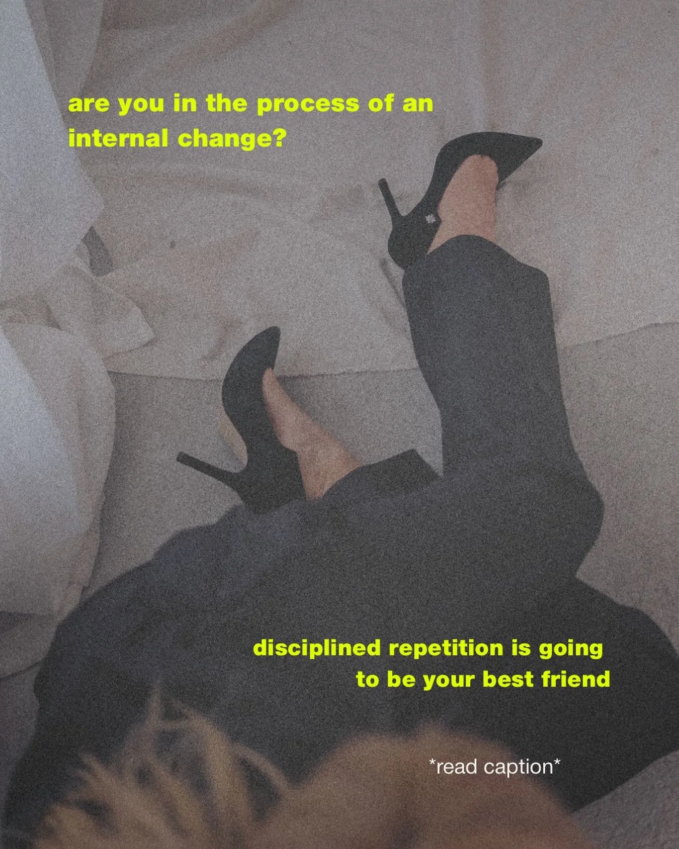 At first, the belief inside of us, of &ldquo;I can&rsquo;t do it&rdquo; or &ldquo;I&rsquo;m just not made for that&rdquo; is BIG&hellip;

And the belief that &ldquo;it might be possible&rdquo; is SMALL.

R E P E T I T I O N 

will slowly start to tip