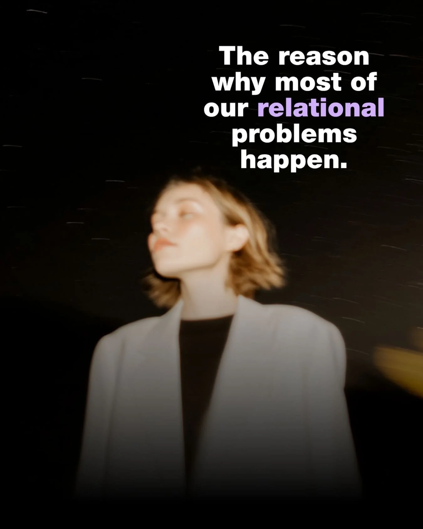 Ready to go deep?

The majority of our relational problems come from the fact that we think we are separate from each other. 

That&hellip;and of course, karma (the gifts, challenges, and &lsquo;luggage&rsquo; we come with into this life) but that is