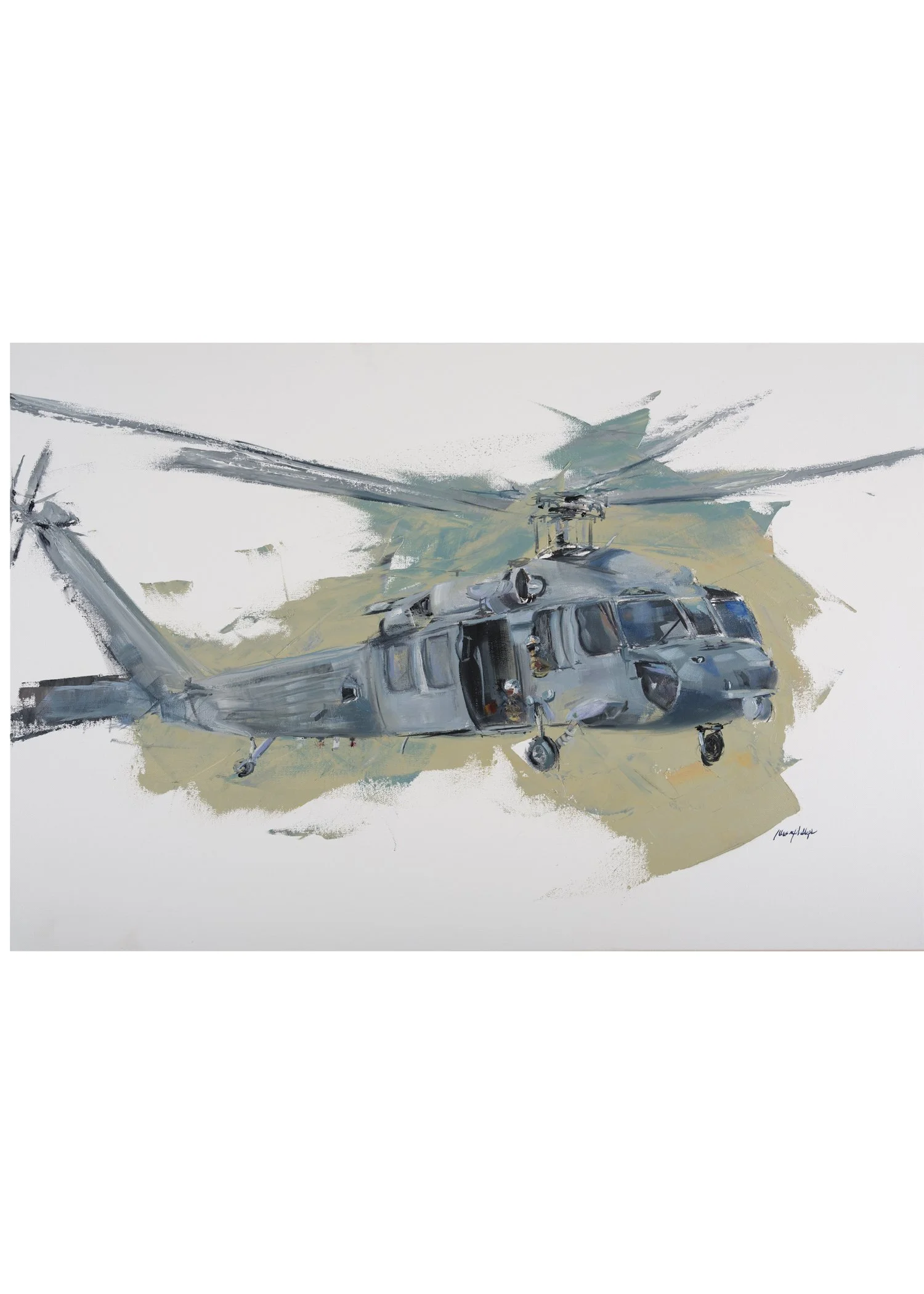 MH-60 Seahawk Print of original oil painting