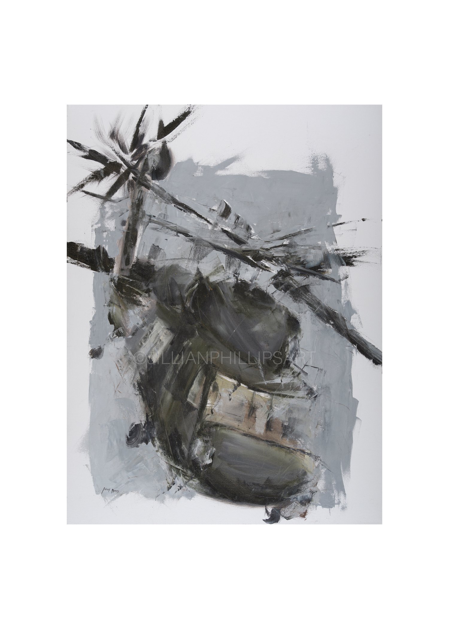 Black Hawk Helicopter, Vertical in Abstract