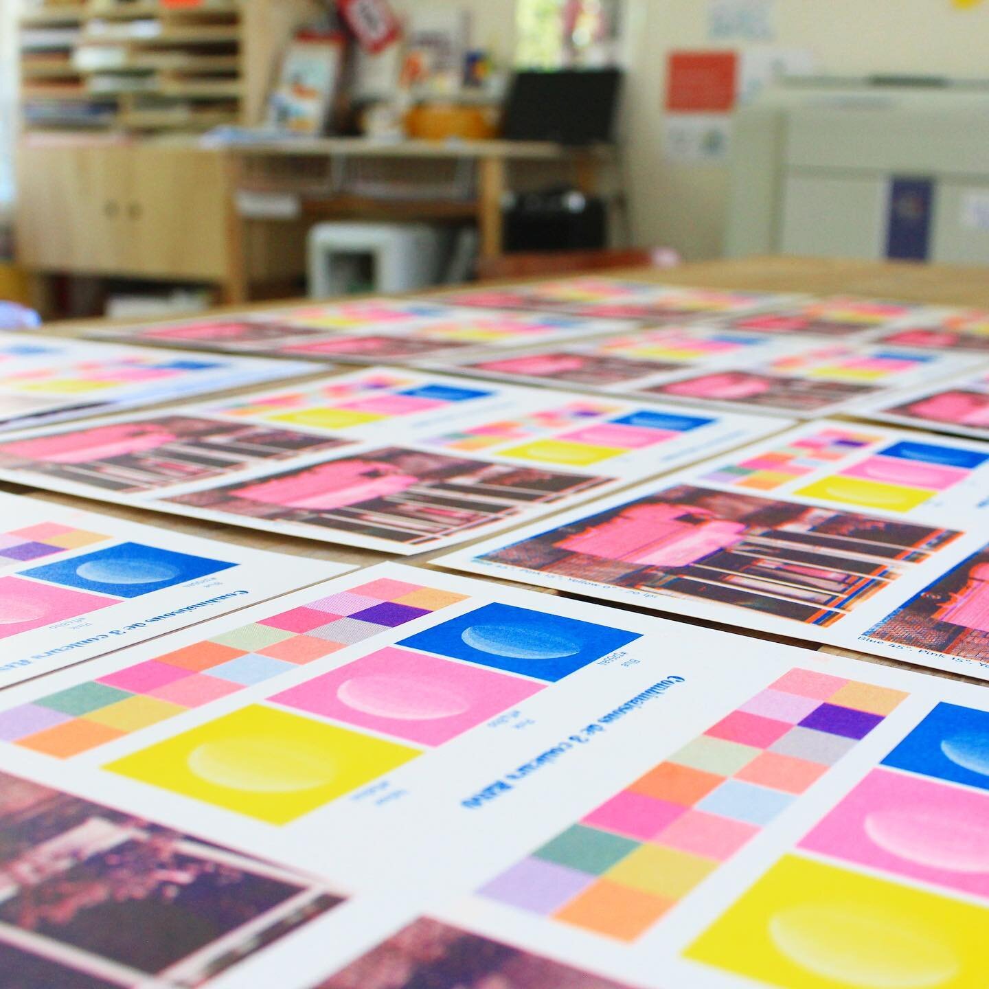 What has Eliza been up to? 🤔 
Even though she&rsquo;s been working hard on the Moonshine zine project, Eliza has also been experimenting with colour charts and dabbled into faux-cmyk printing last week! 

As part of her final project, which she need