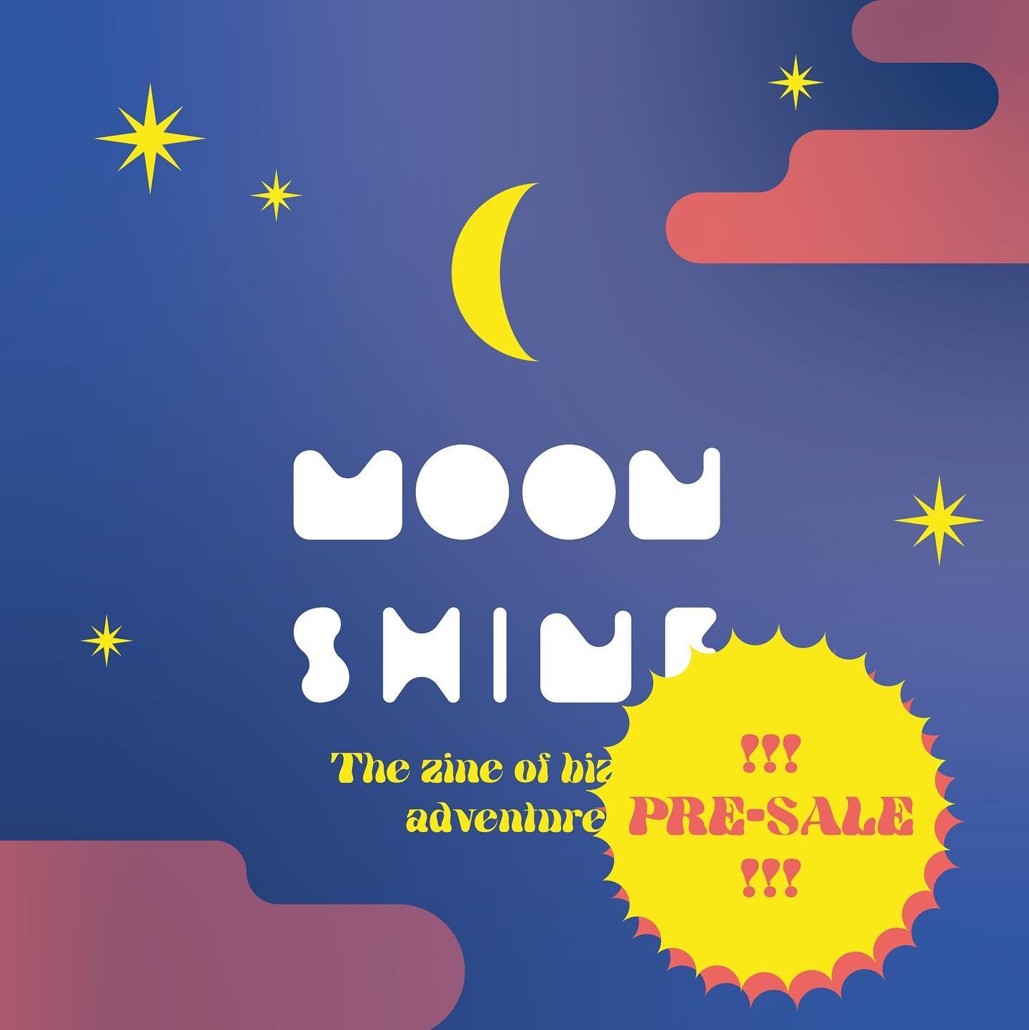 The PRE-SALE has begun! 🔥
You can go to the Pop Shop and get a copy of one of the MOONSHINE zines or a FULL PACK 🌙✨!!!

What is MOONSHINE? If you missed previous stories, this is the latest community project at Riso Pop, where we did an open call a
