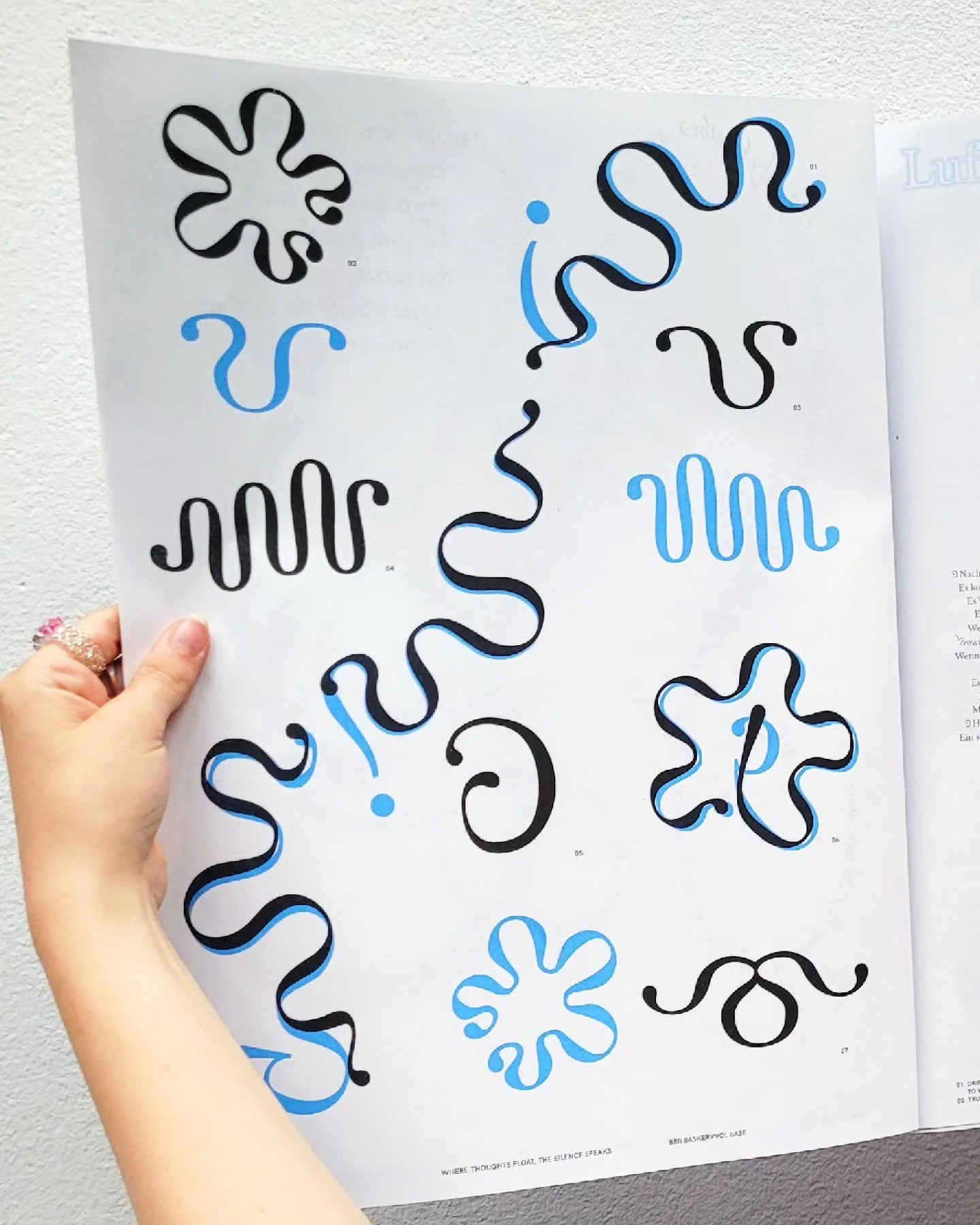 Where Thoughts Float, the Silence Speaks 🫧
Created during the seminar "Mark my Words!" by @isabel___seiffert, this project explores new punctuation marks that embraces ambiguity, insecurity and the beauty of not knowing.
All punctuation