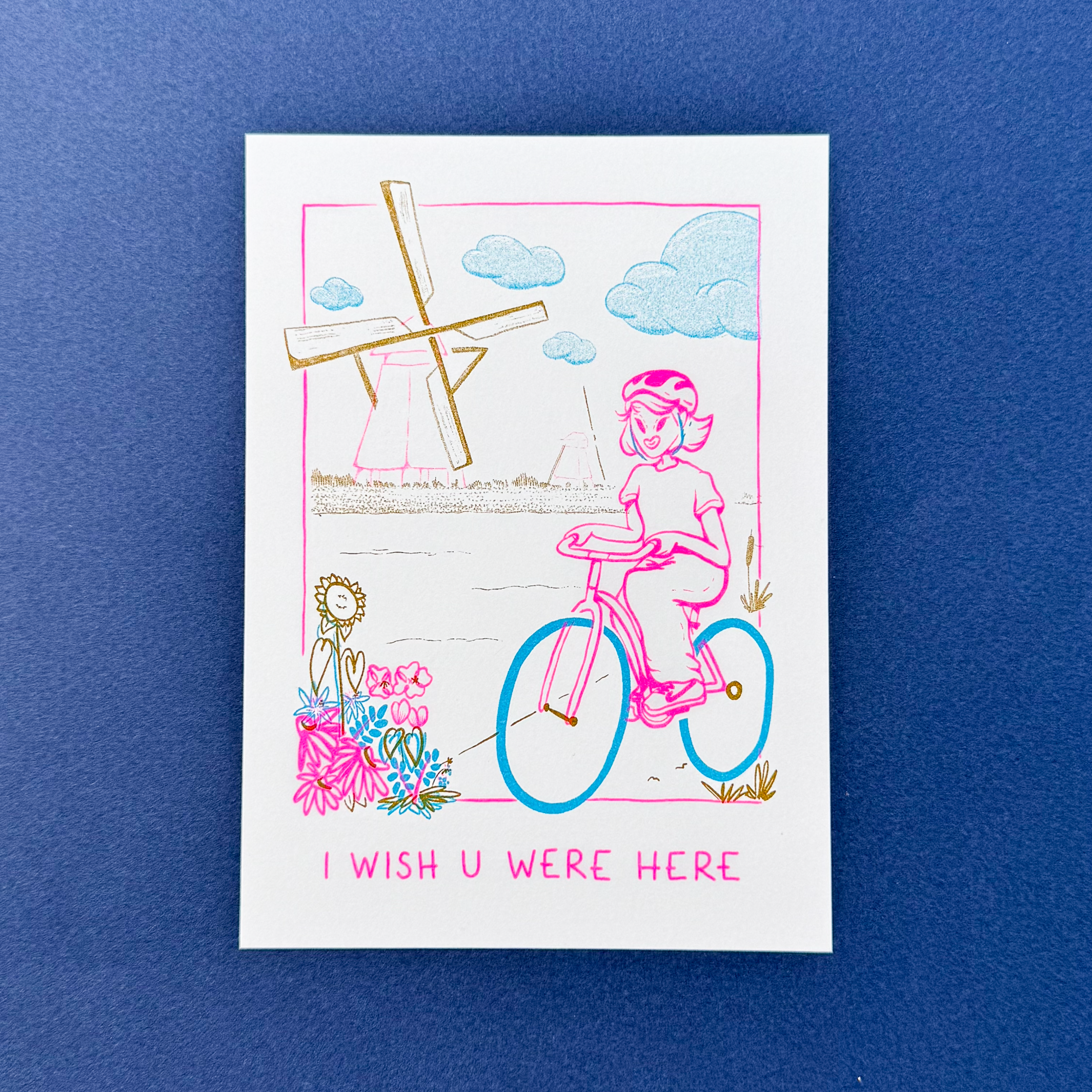 'I Wish You Were Here' Card