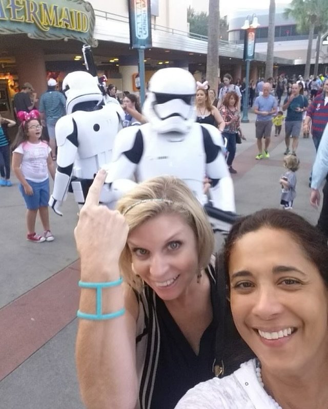 It&rsquo;s the week of the force! Throwback to almost getting chased by storm troopers in Hollywood Studios! ⭐️💫
.
.
#stormtrooper #starwars #may4th #maythe4thbewithyou #disney #hollywoodstudios #disneystyle
