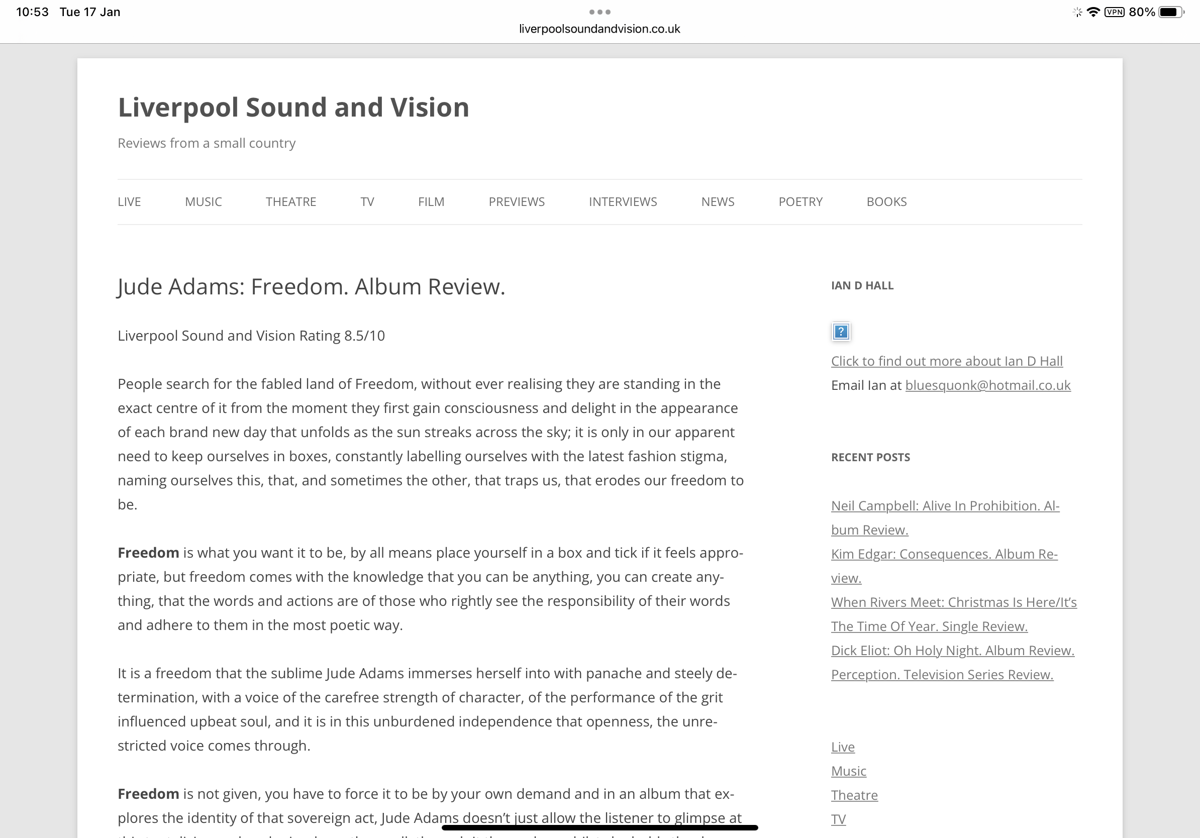 Liverpool Sound and Vision