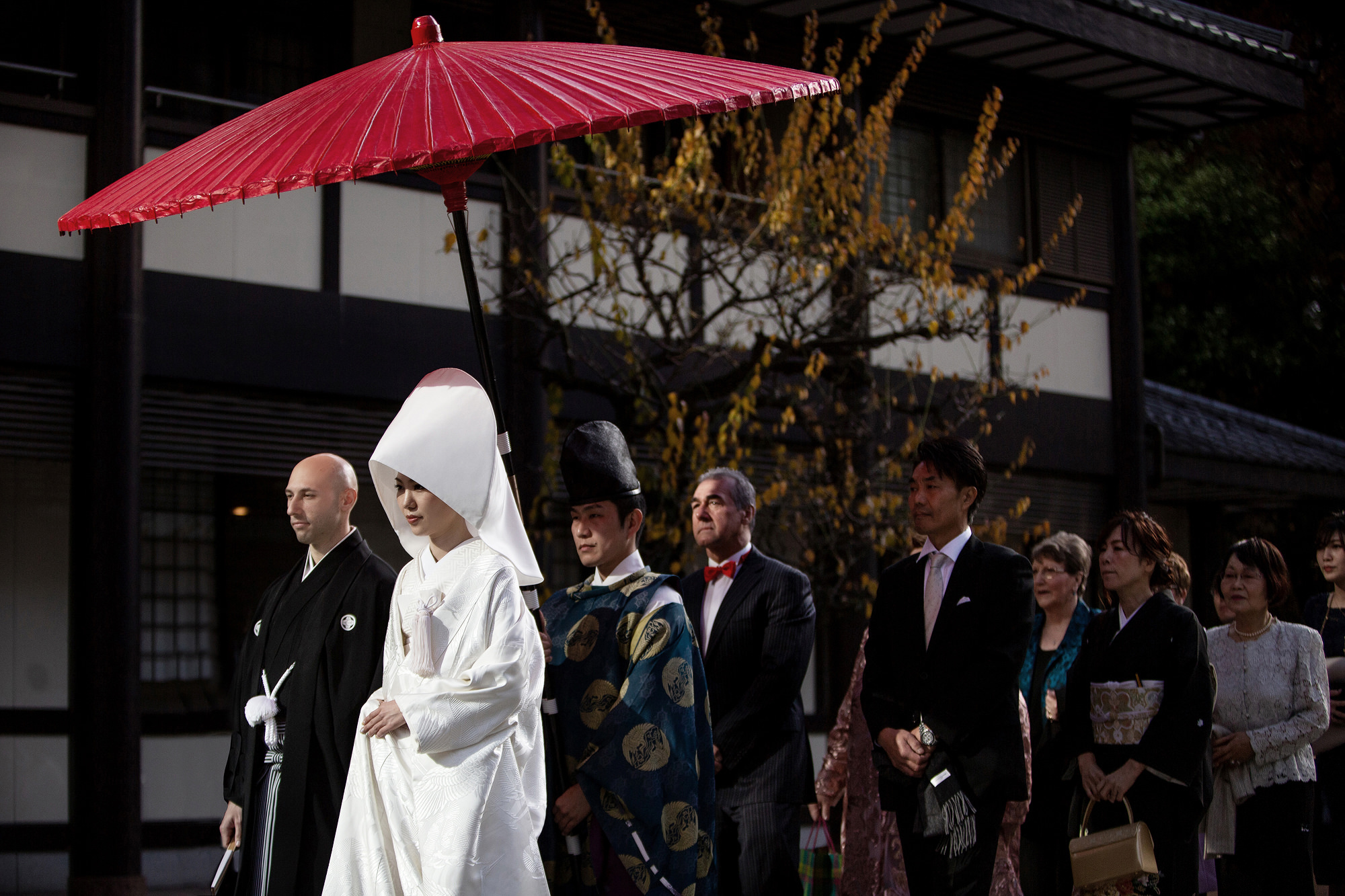 Traditional Japanese Wedding at Shinjuku Kumano Shrine