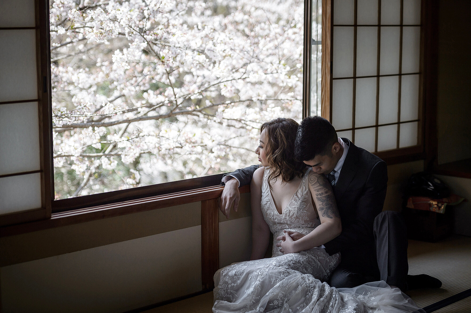 Elopement and Cherry Blosoms in Japanese Ryokan