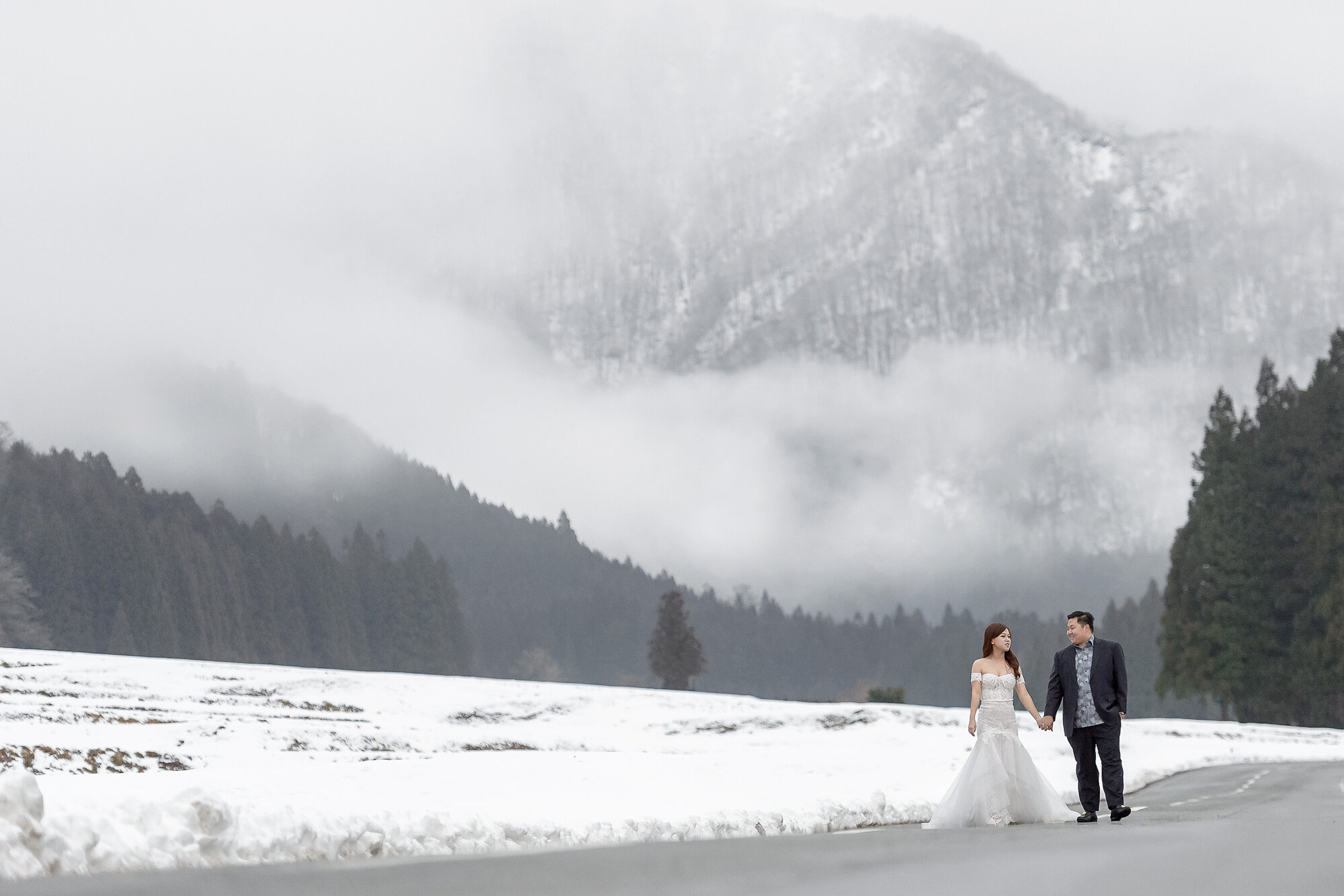 Snow Wedding in Japan