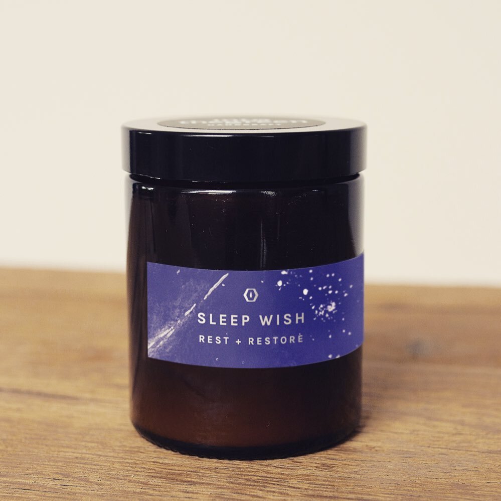 S L E E P  W I S H - 
R E S T  A N D  R E S T O R E

New Candle Alert ☀️☀️ now online 
Unwind with Sleep Wish -

A blend of Lavender, Frankincense, Patchouli, Vetiver, Ylang Ylang, Yarrow and Valerian. 
Dreamy and Ethereal, nourishing and grounding. 
