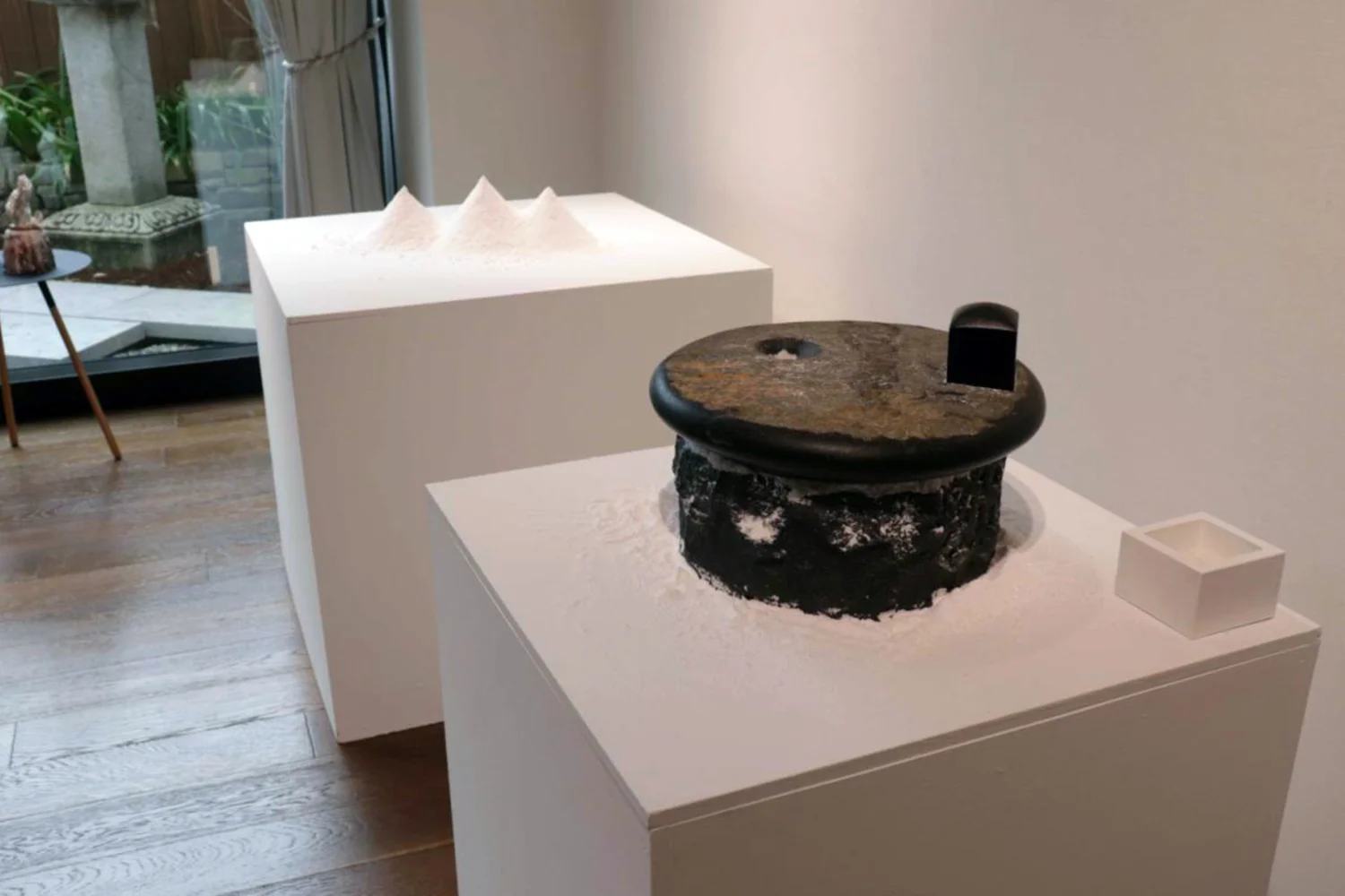 Image 2 The Scent of Time exhibited at Shoyeido Gallery, Kyoto (2019) Swedish black granite, rock salt