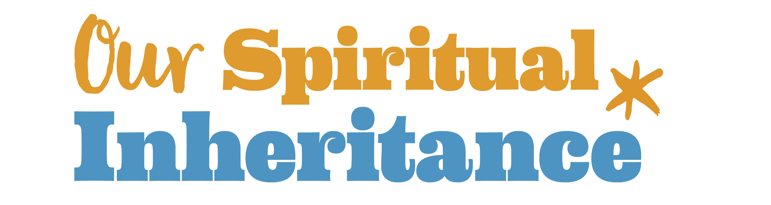A graphic of the festival theme: 'Our Spiritual Inheritance'