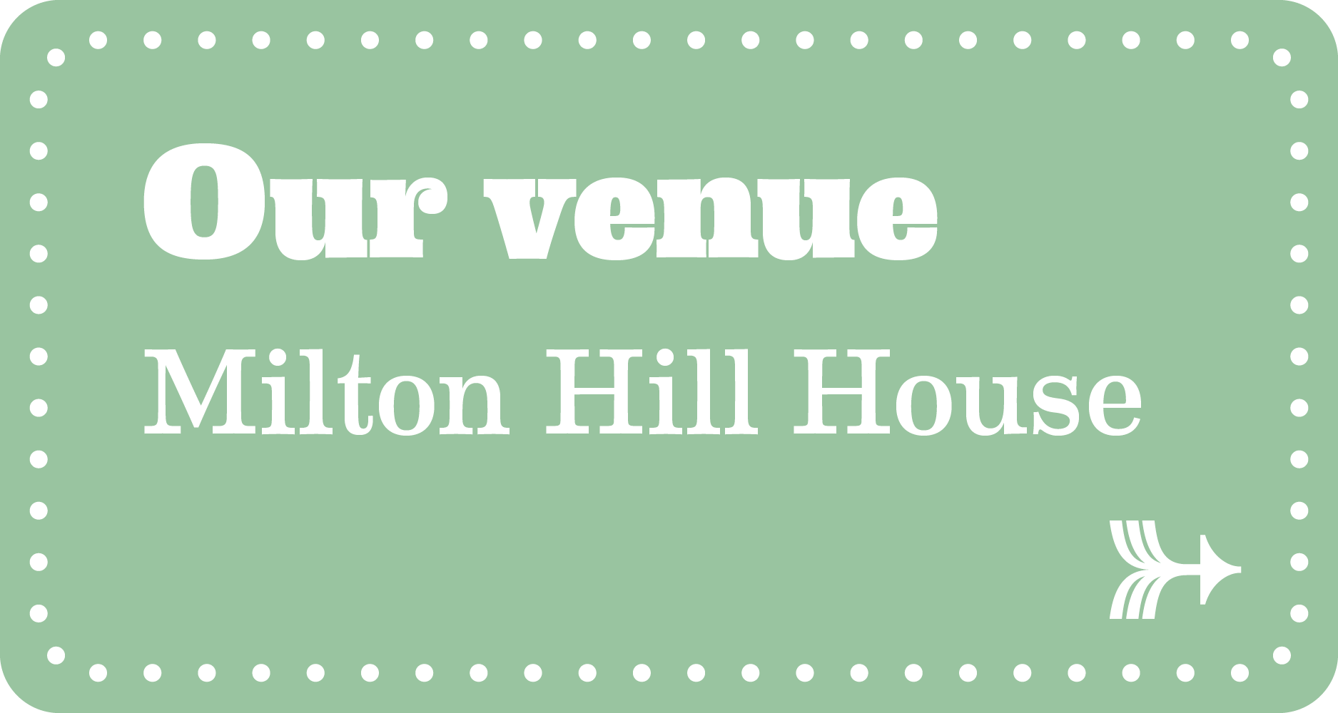 A green button links to a page about the 2026 FUSE Festival venue, Milton Hill House