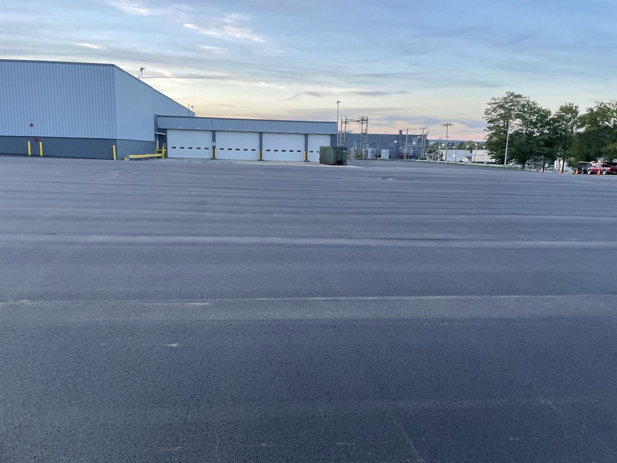 Paving on a Large Commercial Lot
