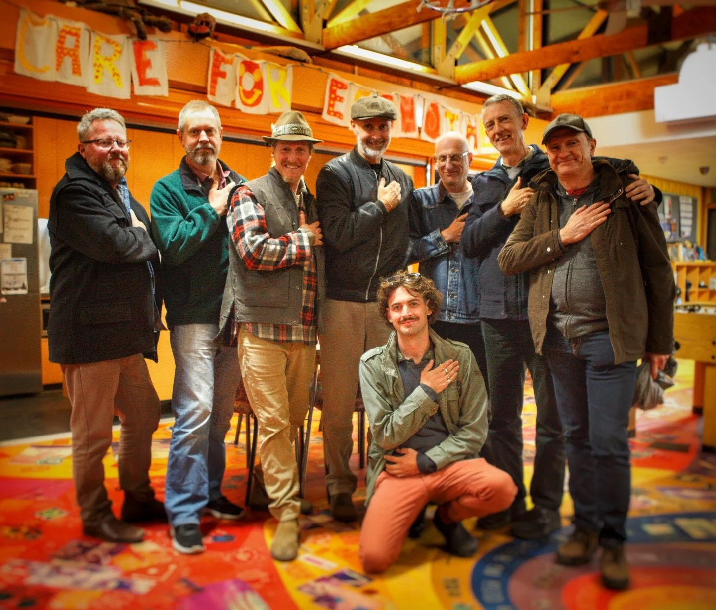 On Saturday night, we gathered around the fire for our first Naarm Metro gathering of the year. Respect, love &amp; gratitude to the men who showed up. A gentle reminder that the right people are always in the room. They showed up for themselves, for