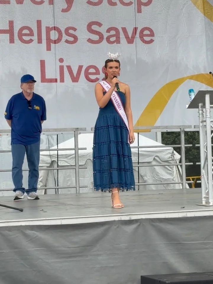 Today might have been the BEST DAY EVER because I got to sing TWICE for two things I love so much! I started my morning incredibly honored to sing the National Anthem at the East Tennessee St. Jude Walk! Getting to use something I love to support the
