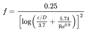 Swamee-Jain Equation