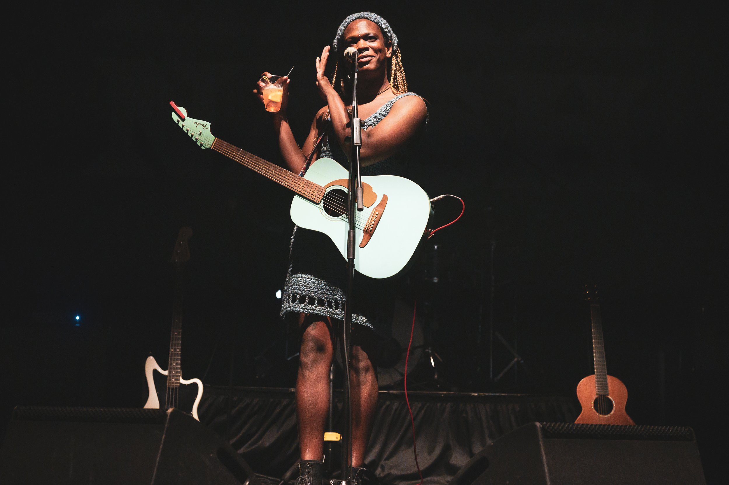 Shamir performs at The Howard Theatre in Washington DC as part of Kate Nash's "9 Sad Symphonies" tour