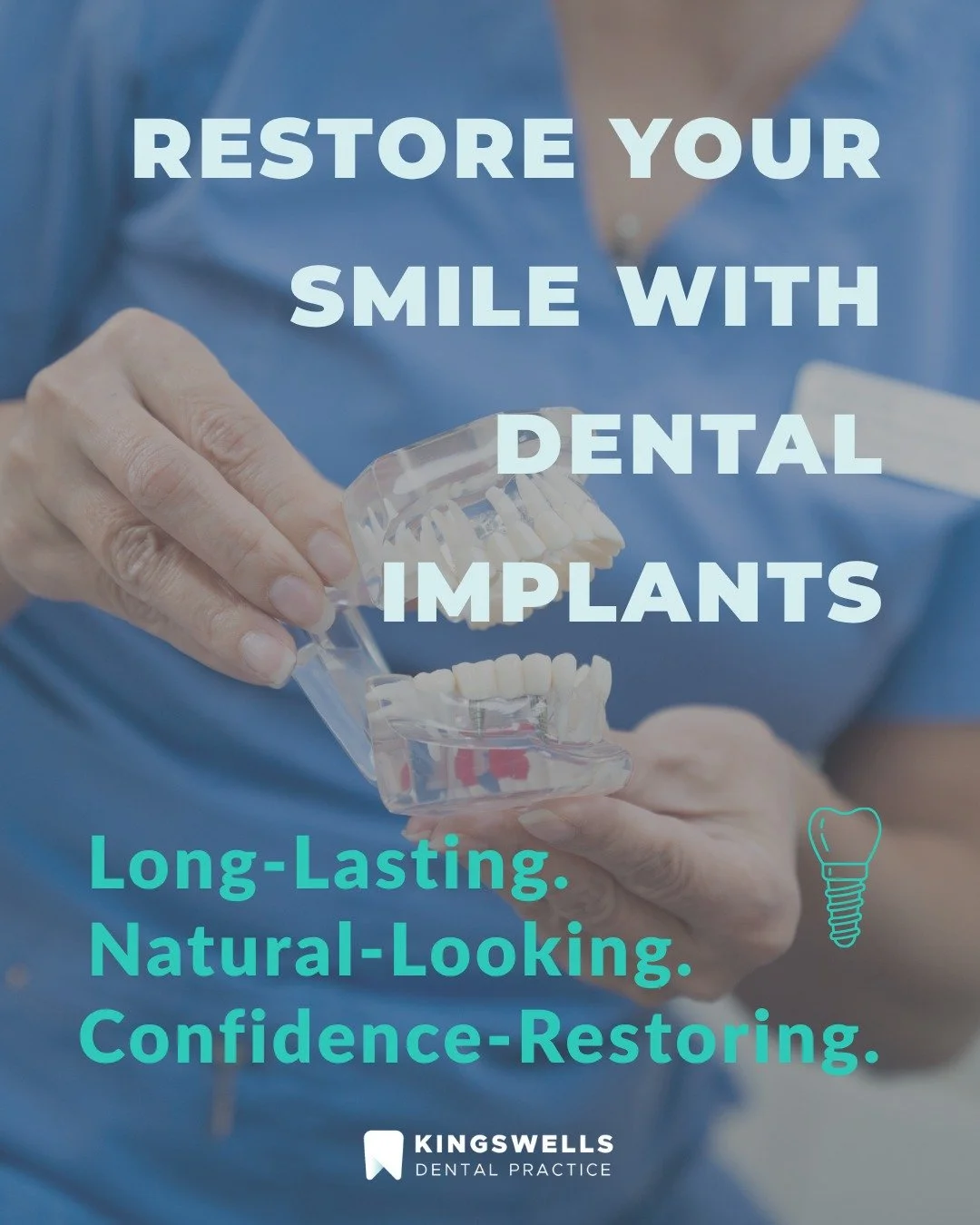 Missing a tooth? 🦷
Dental implants look, feel, and function just like natural teeth, helping you eat, speak and smile with confidence again. ✨
💙 Book your consultation today at Kingswells Dental Practice.
📍 Prime Four Business Park, Kingswells, Ab