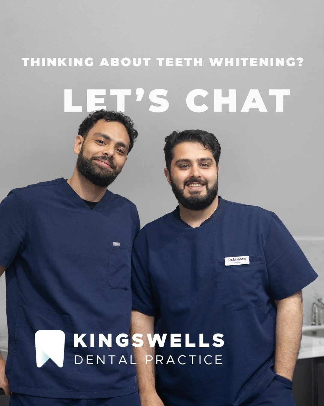 Thinking about whitening in Aberdeen? 🦷

If you&rsquo;ve been considering brightening your smile, the best place to start is with a simple consultation.

At Kingswells Dental Practice, we&rsquo;ll talk you through your options, what to expect, and w