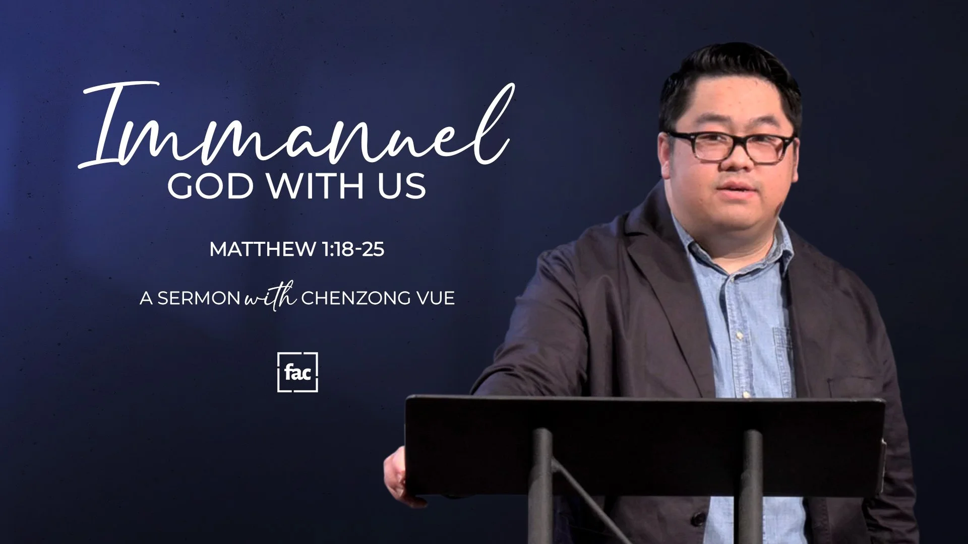 Christmas Day Service: Immanuel God With Us | Matthew 1:18-25