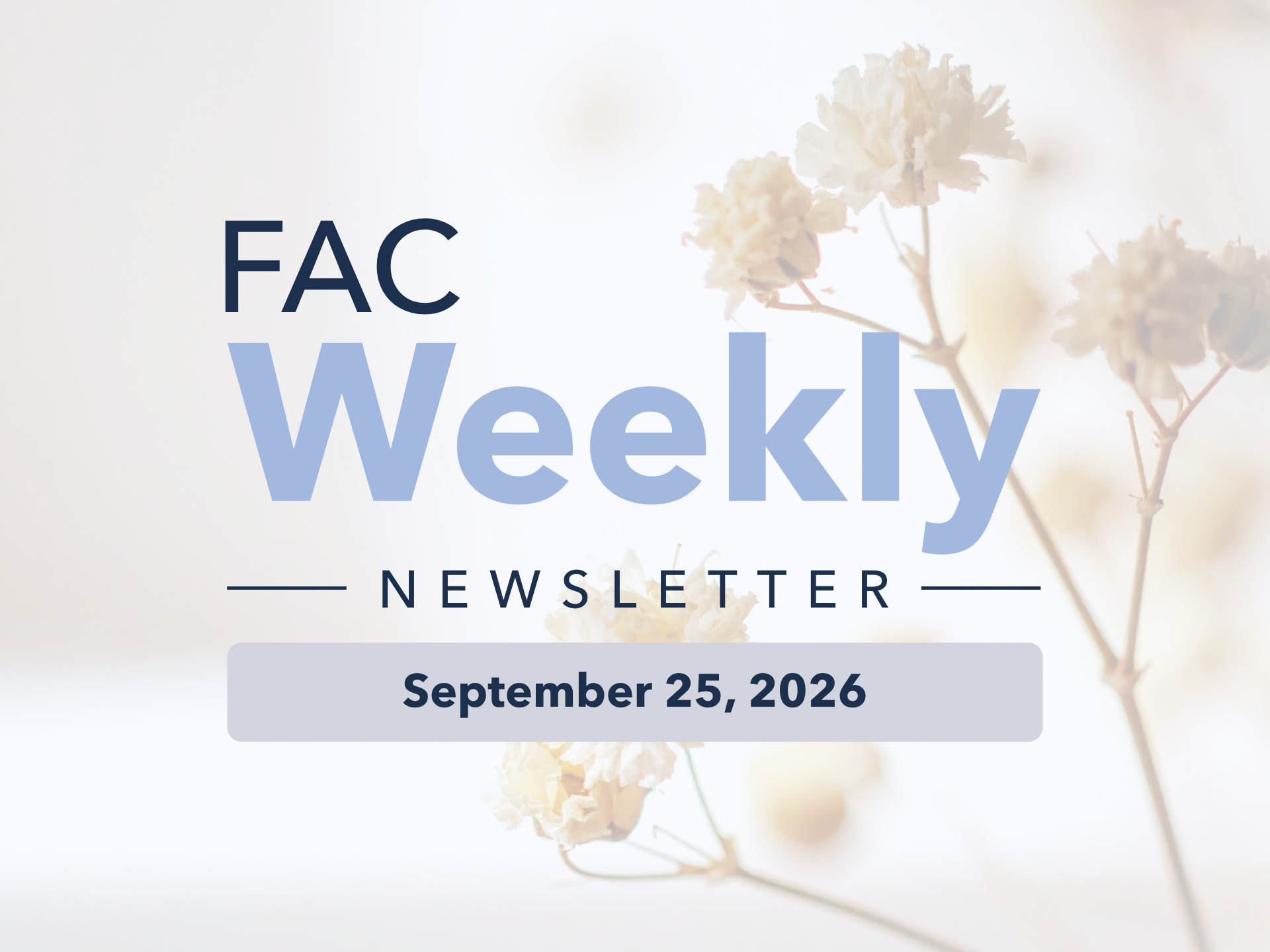 FAC Weekly | September 25