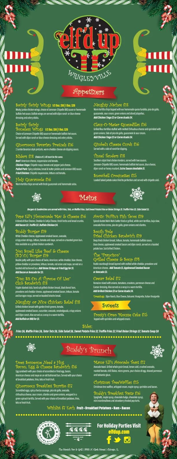 Elef Menu Nice List — Elf'd Up