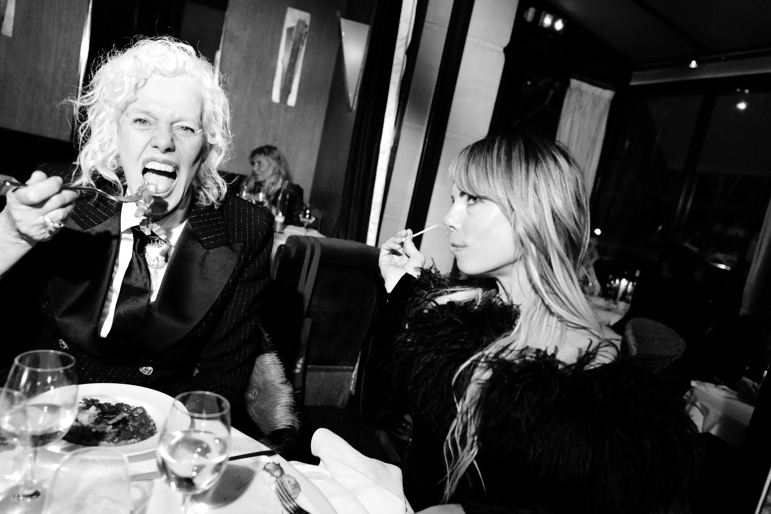 Ellen von Unwerth and Erica Pelosini at L'Avenue Paris