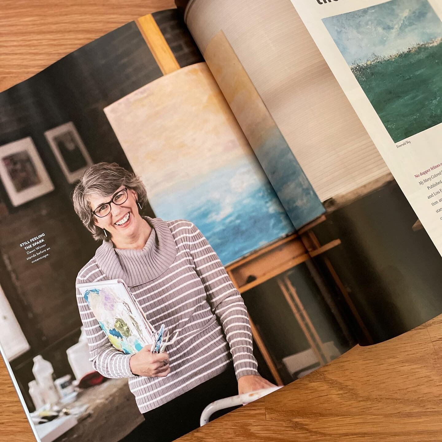 Honored and thrilled to share that yours truly is featured in this month&rsquo;s @asheville_made Magazine!  I believe the article captured my love of color, it&rsquo;s impact on our emotions and inspirations behind my paintings. Feeling grateful!

We