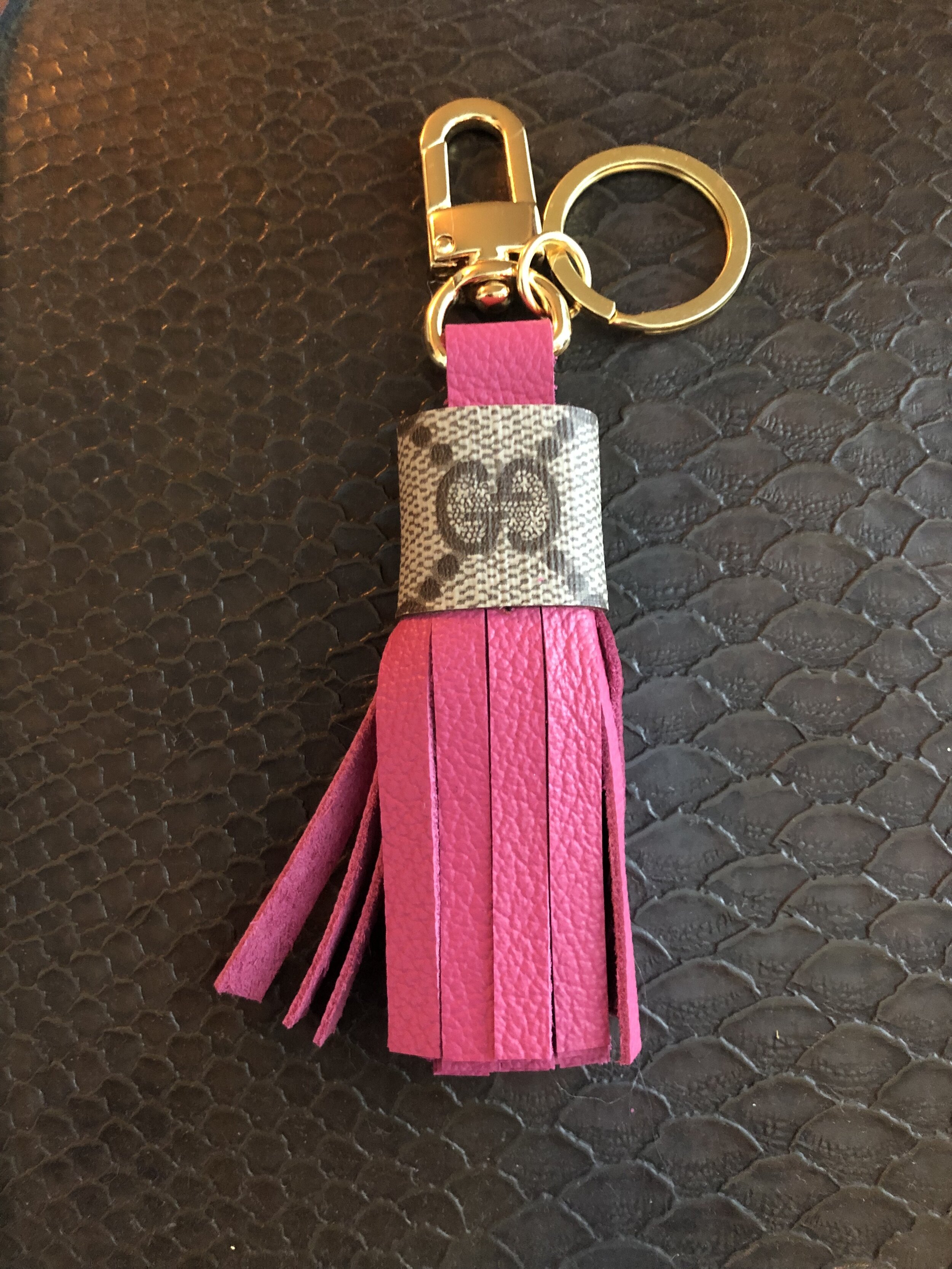 repurposed gucci keychain