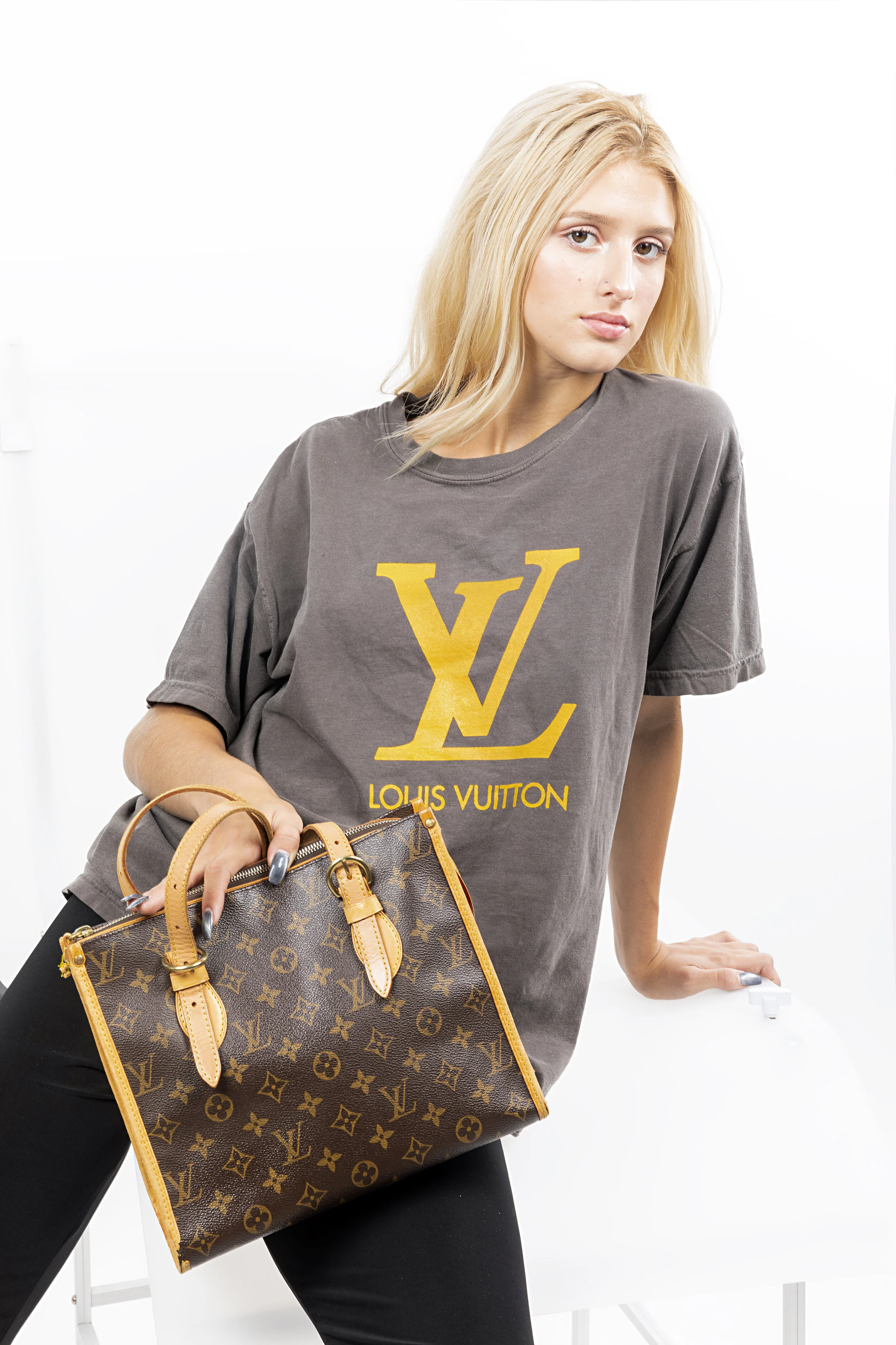 LV Louis Vuitton Inspired Reconstructed 