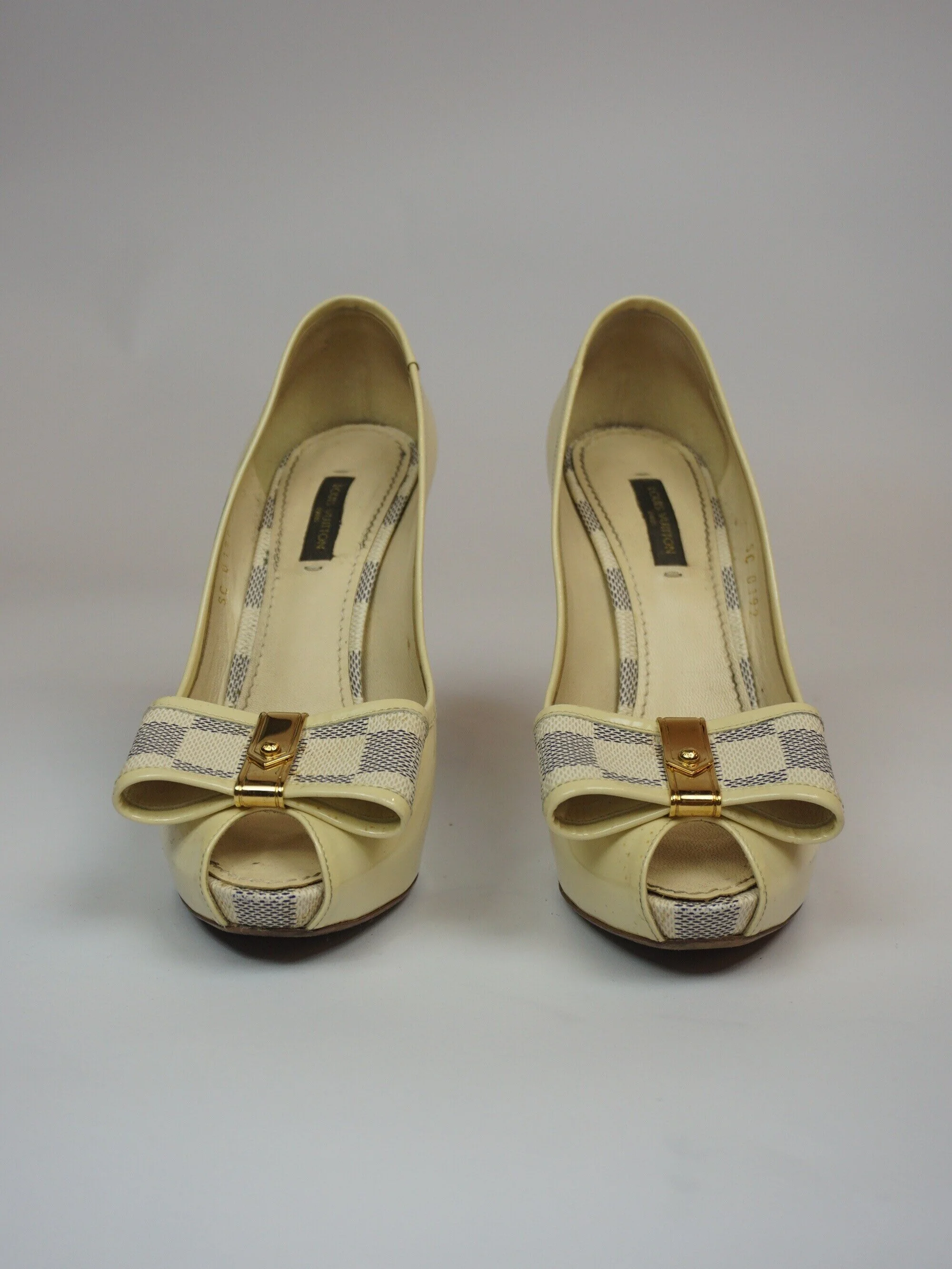 Louis Vuitton Peep Toes Pumps Damier 