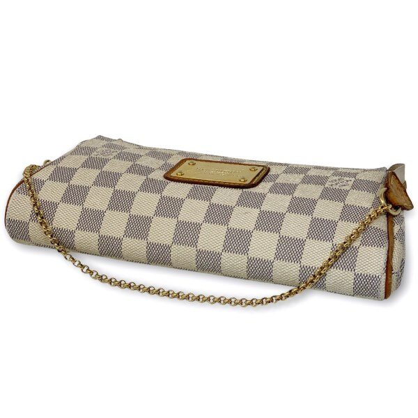 Louis Vuitton Eva Clutch Damier Ebene Canvas with Shoulder Strap