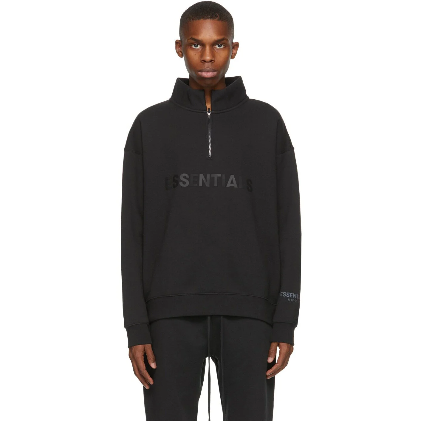 Half Zip Mock Neck Sweatshirt Unisex 