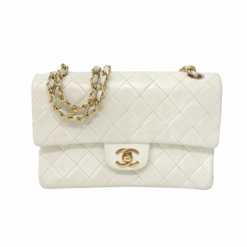 Chanel Vintage Lambskin Small Double Flap Off White 24K Gold — DESIGNER  TAKEAWAY BY QUEEN OF LUXURY BOUTIQUE INC.