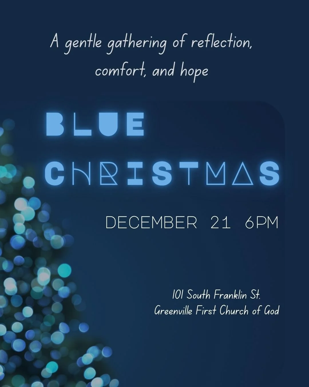 Greenville First Church of God Blue Christmas