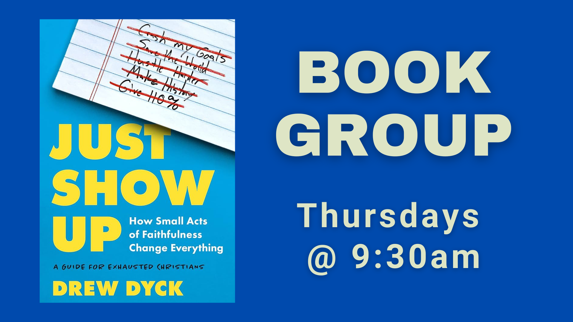 Greenville First Church of God Thursday Book Group