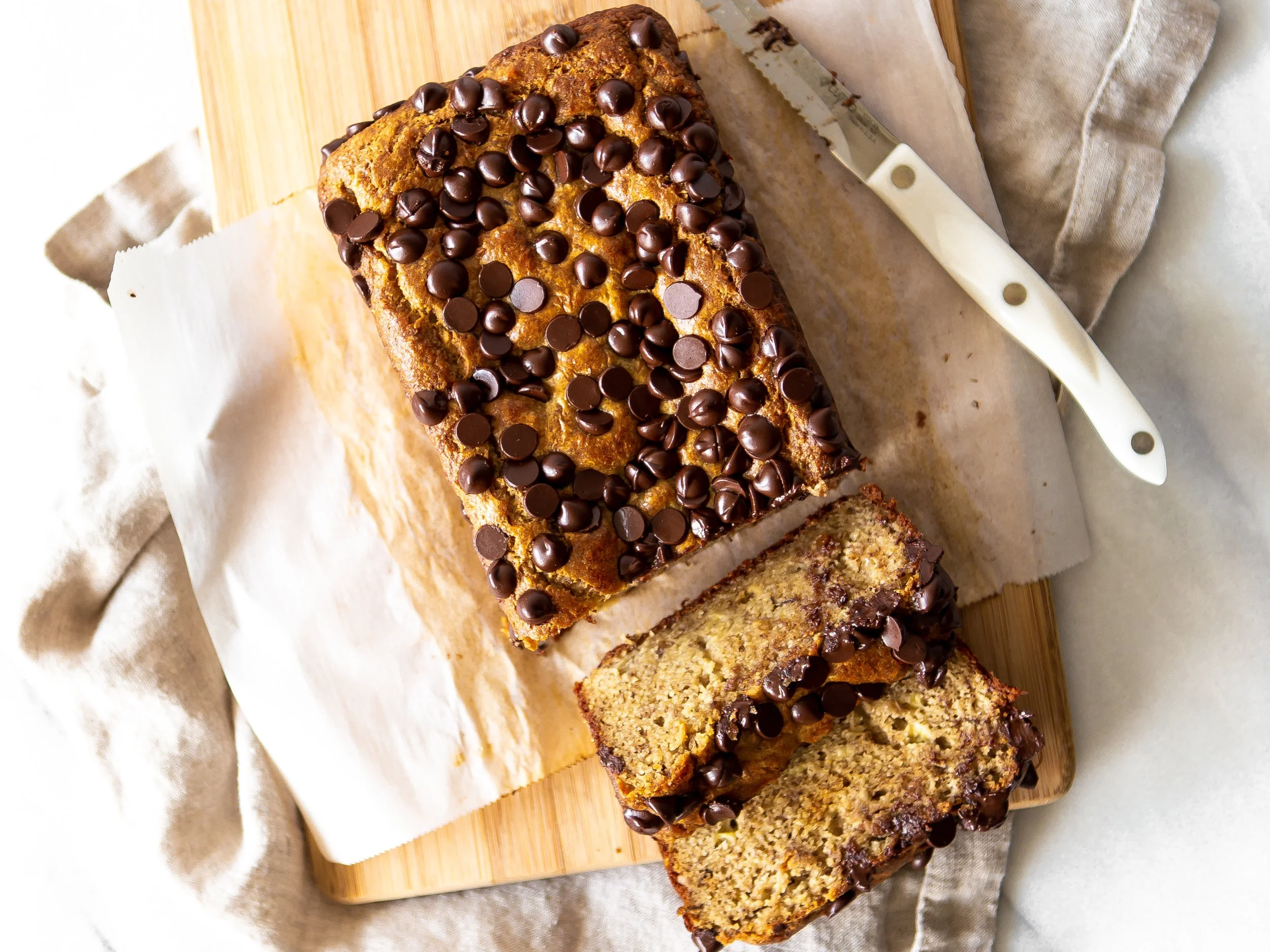 Gluten Free Peanut Butter Banana Bread