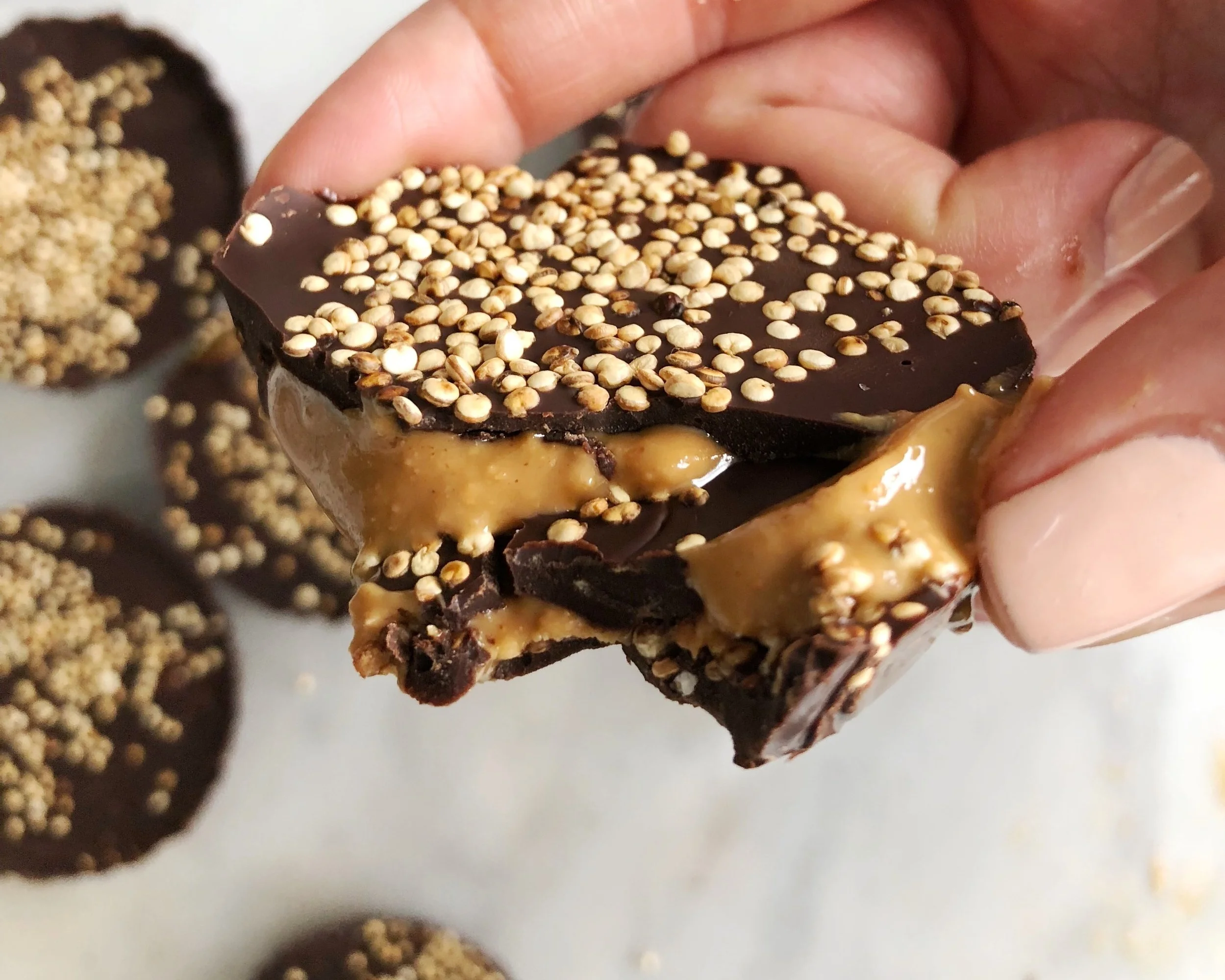 Cashew Butter and Quinoa Cups