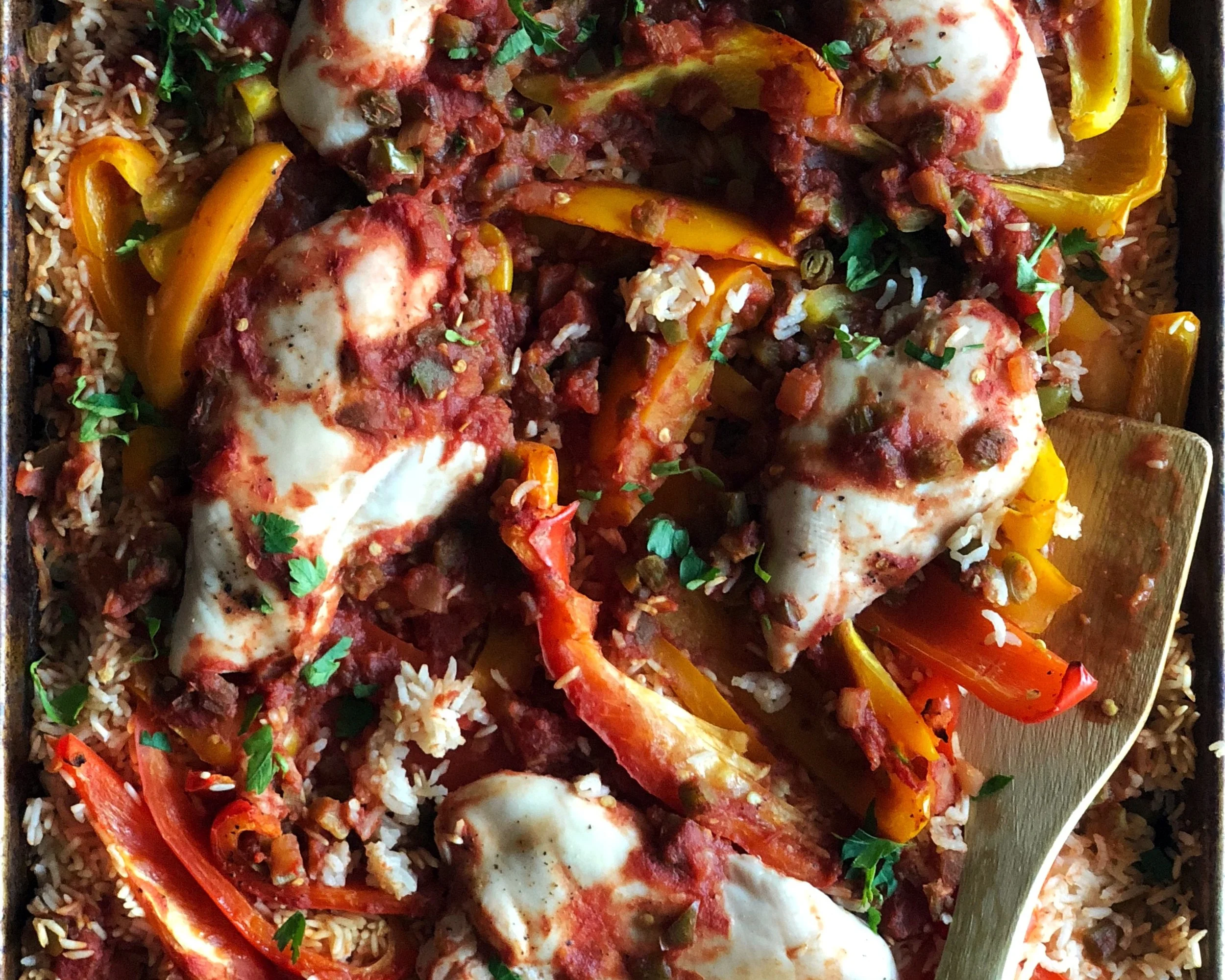 Sheet Pan Chicken Fajita Bowls