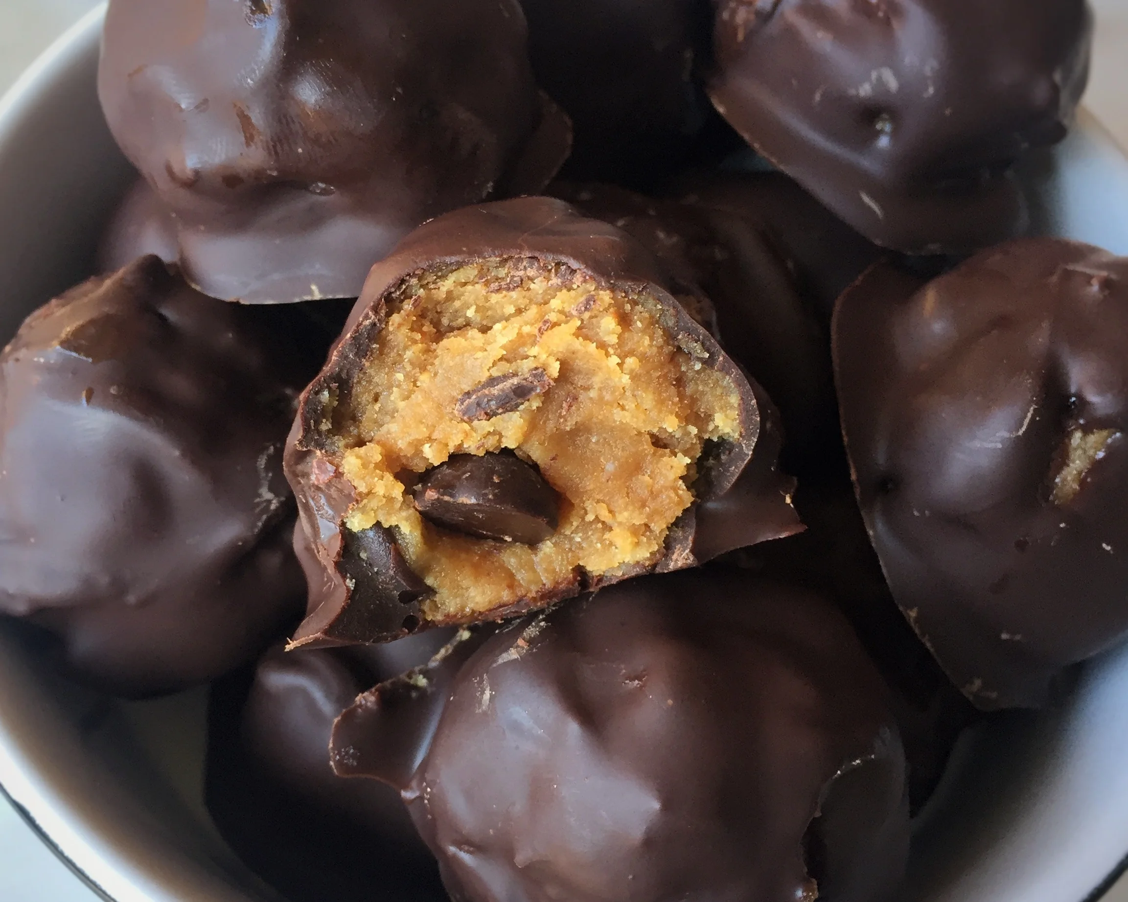 Cookie Dough Truffles with Good Ingredients [with nut free option]