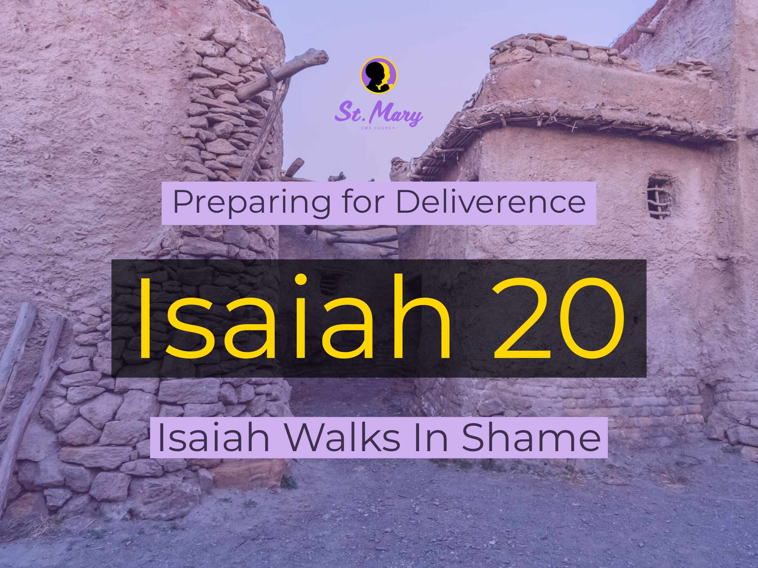 Preparing for Deliverance